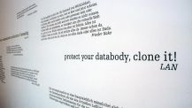 Protect your databody - clone-it - ICC Art Bit Collection Tokyo
