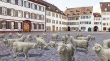 Sheep 1.5, ARTour, Münsterplatz Basel