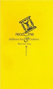 Book read_me – Software Art & Cultures